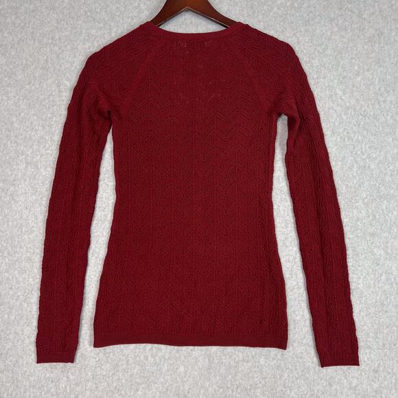 Reformation Chianti Sutton Regenerative Merino Open Knit Sweater Size XS - Picture 5 of 9